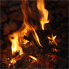 Feuerzeremonie in der Tradition der Inka